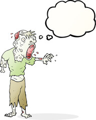 thought bubble cartoon zombie