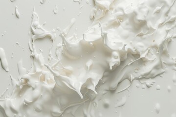Close-Up View of White Substance on White Surface