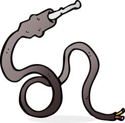 cartoon electrical lead