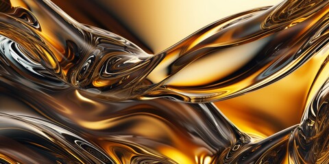 Liquid topaz swirls, intertwining in an elegant, abstract dance, suggesting luxury and fluidity