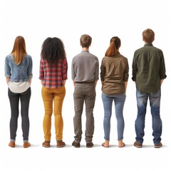 Obraz premium A Group of People Standing Together