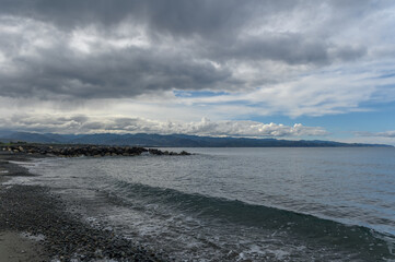 view of the mountains and the Mediterranean Sea on a winter day in Cyprus 1