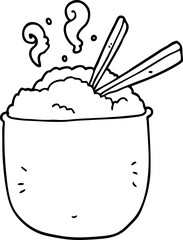 cartoon bowl of rice