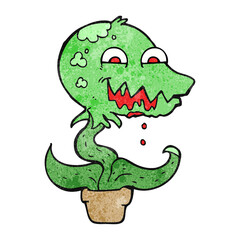 texture cartoon monster plant