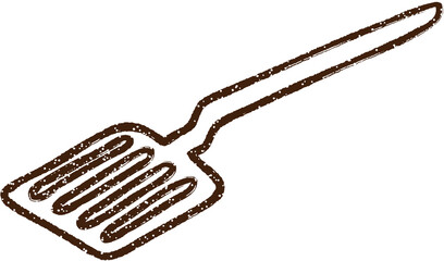 Spatula Charcoal Drawing
