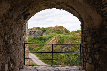 Observation deck of the old stone castle