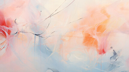 A Close-up of an Abstract Painting with Th