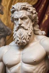 Obraz premium Statue of greece main god Zeus
