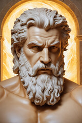 Obraz premium Statue of greece main god Zeus