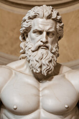 Obraz premium Statue of greece main god Zeus