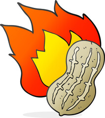 cartoon cooking peanut