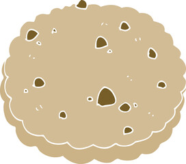 flat color style cartoon biscuit