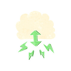 retro cartoon digital cloud