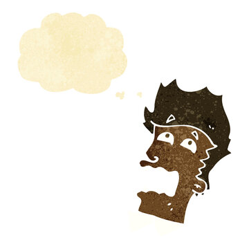 recommend clip art: cartoon frightened man with thought bubble