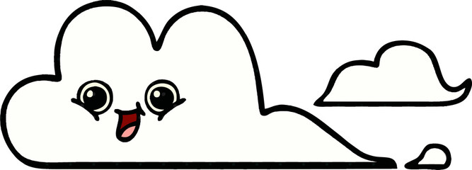 comic book style cartoon clouds