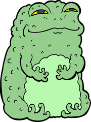 cartoon smug toad