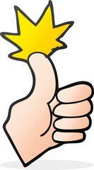 cartoon thumbs up