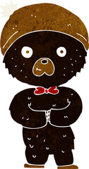 cartoon little black bear