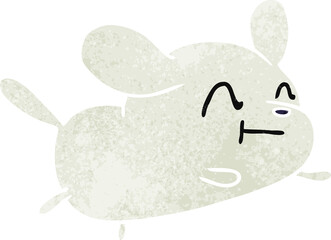 retro cartoon kawaii of a cute dog