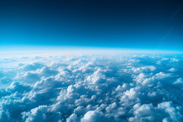 Fototapeta na wymiar Aerial View of the Sky and Clouds