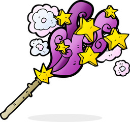 cartoon magic wand