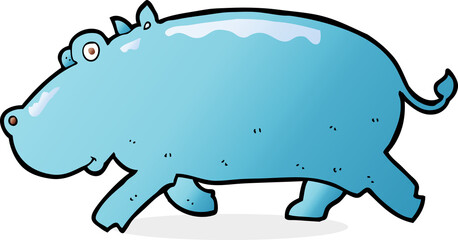 cartoon hippopotamus