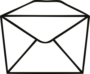 quirky line drawing cartoon parcel