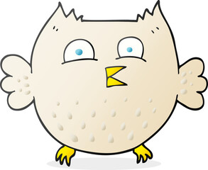 cartoon happy owl