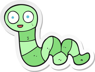 sticker of a cartoon snake
