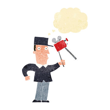 recommend clip art: cartoon film maker with thought bubble