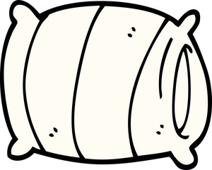 cartoon doodle pillow