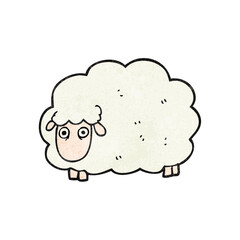 textured cartoon farting sheep