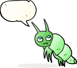 speech bubble cartoon little bug