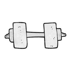 textured cartoon dumbbell