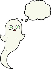 thought bubble cartoon halloween ghost