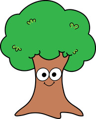 Mature tree cuties clip art