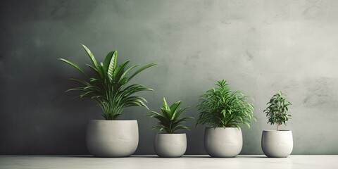 minimalistic design Plants in indoor environment
