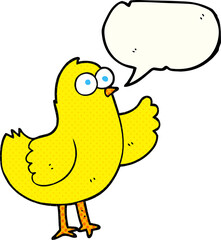 comic book speech bubble cartoon bird