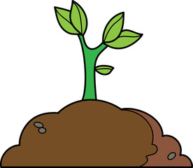 Seedling clip art