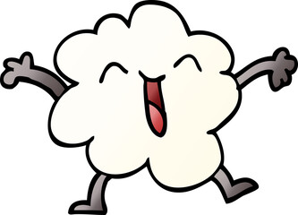 cartoon doodle expressive weather cloud