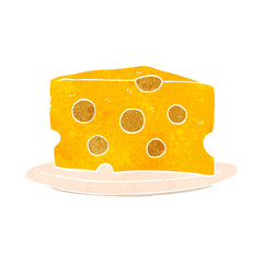 retro cartoon cheese