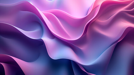 Obraz premium Beautiful Abstract 3D Background with Smooth Silky Shapes
