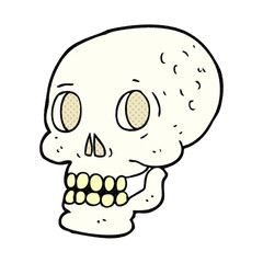 cartoon halloween skull