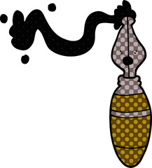 cartoon doodle fountain pen