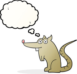 thought bubble cartoon rat