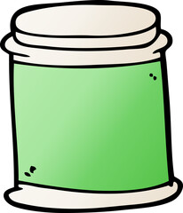 cartoon doodle vitamin pots