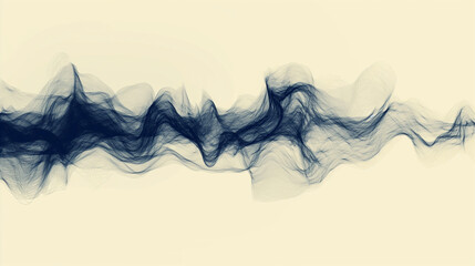 Black and White Smoke on White Background