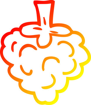 recommend clip art: warm gradient line drawing cartoon raspberry