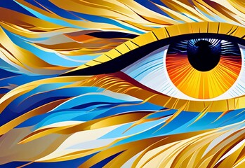 abstract blue eye