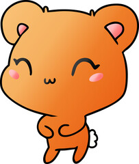 gradient cartoon kawaii cute teddy bear